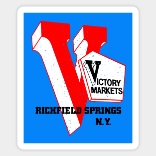 Victory Market Former Richfield Springs NY Grocery Store Logo Magnet